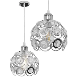 CRYSTAL CEILING HANGING LAMP APP207-1C CHROME