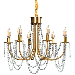 Crystal Chandelier Lamp APP765-6CP Gold