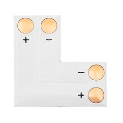 Csatlakozó "L" típusú LED szalagokhoz 10mm 2pin