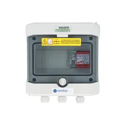 Cuadro de distribución de CA, IP65, SPD AC Dehn tipo 1+2, disyuntor 20A 1-F