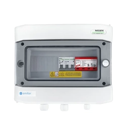 Cuadro de distribución de CA, IP65, SPD AC Dehn tipo 1+2, disyuntor 25A 3-F