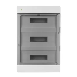 Cuadro de superficie AREO IP40 3X18 Puerta humo blanca