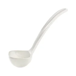 Cucharón para salsa de melamina, blanco, 40 ml