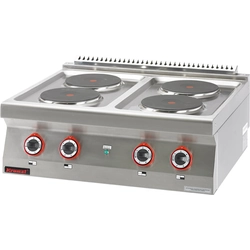 Cucina elettrica 4 piani cottura rotondi 4x2,6kW