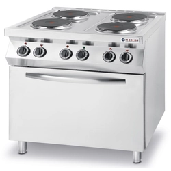 Cucina Elettrica 4-Płytowa Con Forno Hendi 225936