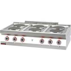 Cucina elettrica 6 piastre tonde 6x2,6kW