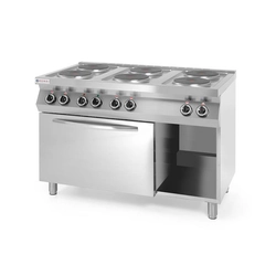 CUCINA ELETTRICA 6-PŁYTOWA LINEA CUCINA CON FORNO ELETTRICO A CONVEZIONE GN 1/1