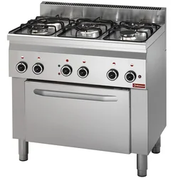 Cuisinière à gaz 5-palnikowa avec four électrique C5FV6