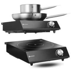 Cuisinière à induction 3500W + Casserole + Poêle Hendi 239889 Édition Limitée