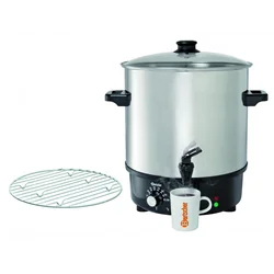 Cuisinière pour chauffer vin, eau 25L, CrNi