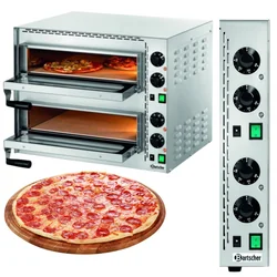 Cuptor pentru pizza 2x Pizza Ø35 cm Bartscher Glass 203535