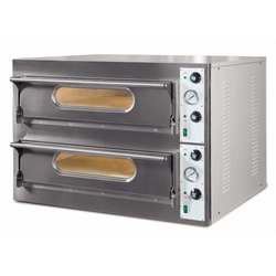 Cuptor pentru pizza profesional 2-poziomowy 12x36 lat Un 66 XL/L