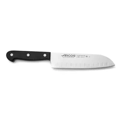 Cuțit Santoku cu șlefuire cu bile, seria UNIVERSAL Arcos, negru (L)290mm Varianta de bază