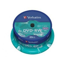 DVD-RW VERBATIM 4.7 GB 4x Cake 25 pcs.