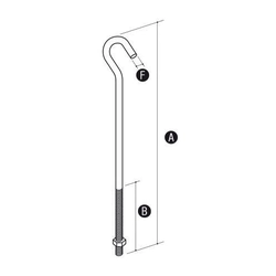 Elko-Bis Tension holder L300 300mm galvanized 26.1 OC