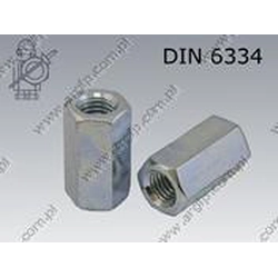 Nuts M10 DIN 6334 10 zinc plated