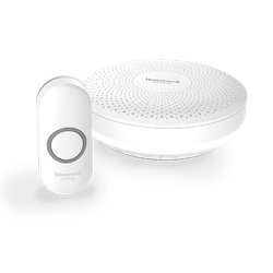 Honeywell Home DCR313N Wireless Doorbell,150 m,6 Melody white design. button