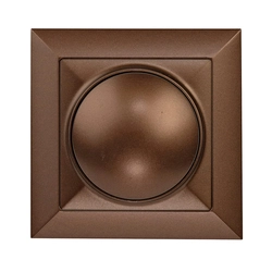 Rotary dimmer 230V, 50Hz, Pmin: 60W, Pmax: 400W, with a frame - copper