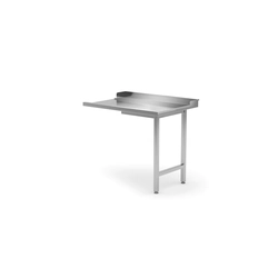 Two-legged unloading table for dishwashers - right | 1200x760x850 mm