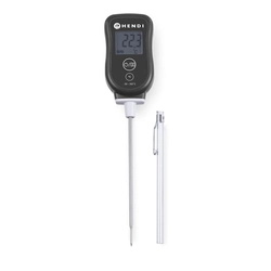 Digital thermometer with probe and hold function