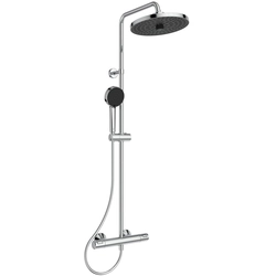 Stationary shower system Ideal Standard Ceratherm T25+, with Ø260 overhead and hand shower, chrome