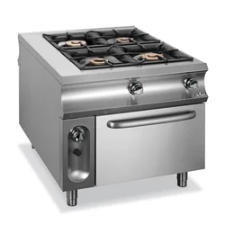 Gas stove 4 - burner with a Domina pass-through electric oven 1100