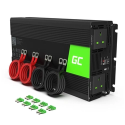Green Cell car voltage converter 12V to 230V 3000W / 6000W modified sine UK socket INV12UK