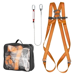 Belay kit with shock absorber