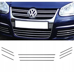 VW GOLF V JETTA - CHROME GRILL slats dummy Tuning