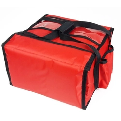 Pizza bag 4x35x35 heated red | Furmis