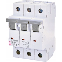 AC circuit breaker ETI 3P B50A 6kA