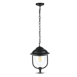 VT-850 Hanging garden lamp 1xE27 / Retro / Black / IP44