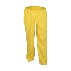 Rain trousers made of PU stretch, size XXXL yellow