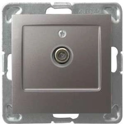 Antenna socket box Ospel GPA-1YF/m/23 IMPRESJA Titanium Plastic