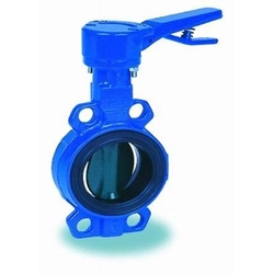 URANIE flangeless butterfly valve with manual lever drive DN150