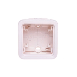 Surface mounted housing for flush mounted switching device Legrand 070741 White Plastic