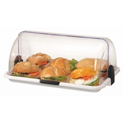 Buffet display case, small Bartscher rolltop tray