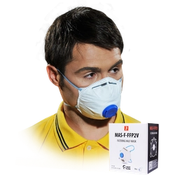 Filtering half mask MAS-F-FFP2V