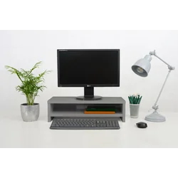 Simple gray monitor stand