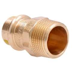 Adapter nipple, external thread,18 x 3/4 bronze B Press Gas