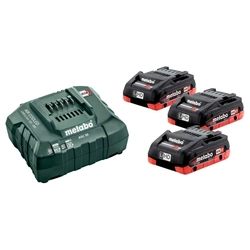 Charger Metabo ASC30 and battery 3 x 4,0 Ah set (685132000), 18 V