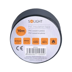 Solight insulating tape, 25mm x 0.13mm x 10m, black AP05C