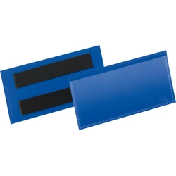 label pocket B100xH38 mm blue, magnetic PU 50 Piece