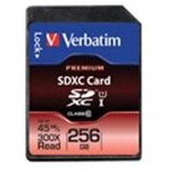 Verbatim SDXC Class 10 UHS-I 256GB memory card