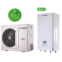 Air-water heat pump HYUNDAI SPLIT - HYHA-V12W/D2N8-B + HYHB-A160/CD30GN8-B - 12kW / 220V - R32