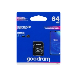 microSDXC card 64GB+adapter SD CL10