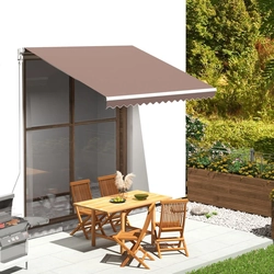 Spare awning fabric, brown, 3x2.5 m