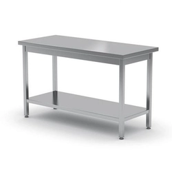 Central work table with a shelf - bolted 1000 x 600 cm Hendi 811511