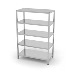 Warehouse shelf, 5 full shelves 1000 x 700 x 1800 mm POLGAST 335107 335107