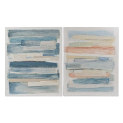 DKD painting Home Decor Canvas Abstract (2 pcs) (80 x 4 x 100 cm)